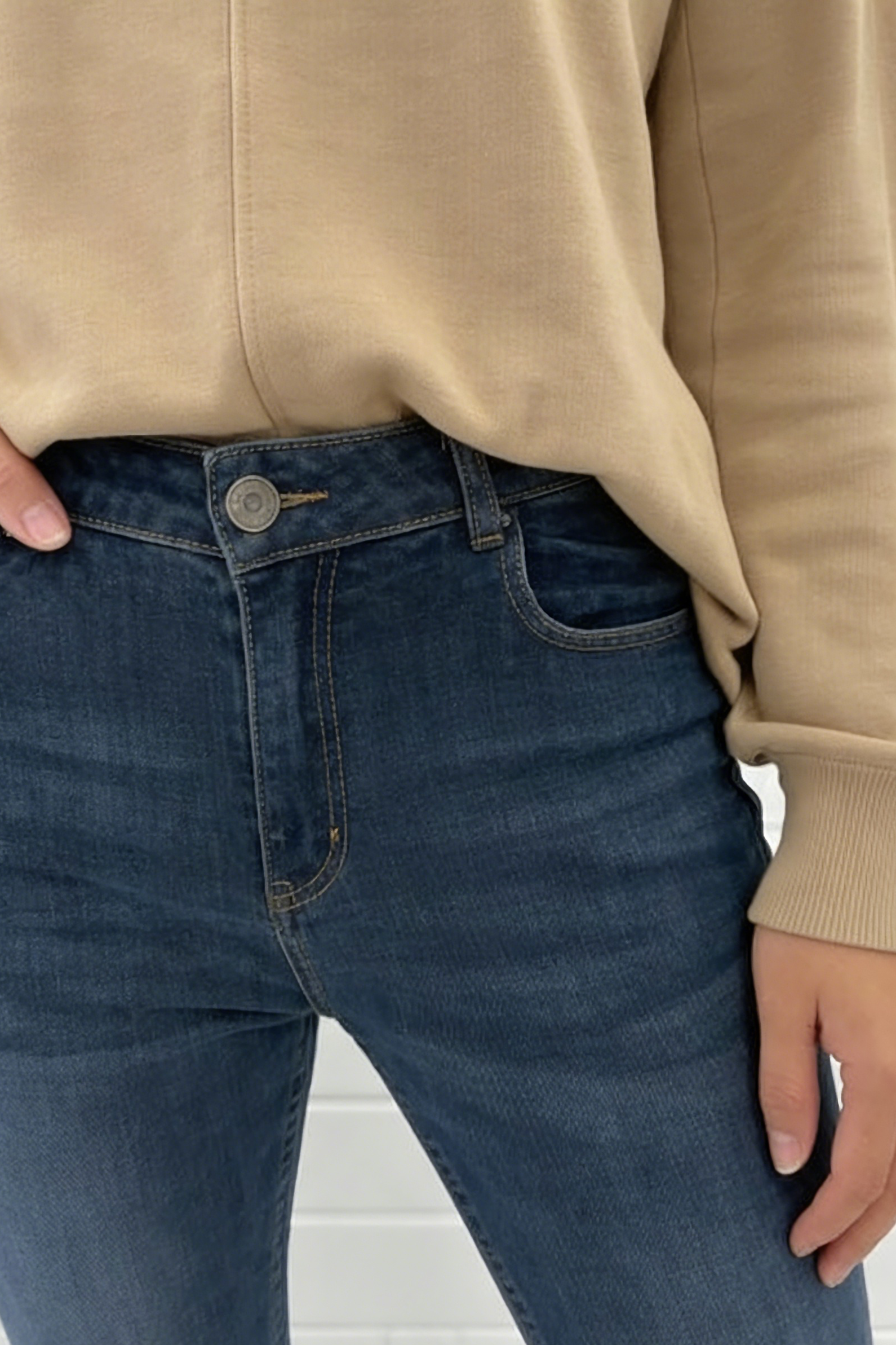 Dark Wash High Waisted Skinny Jeans